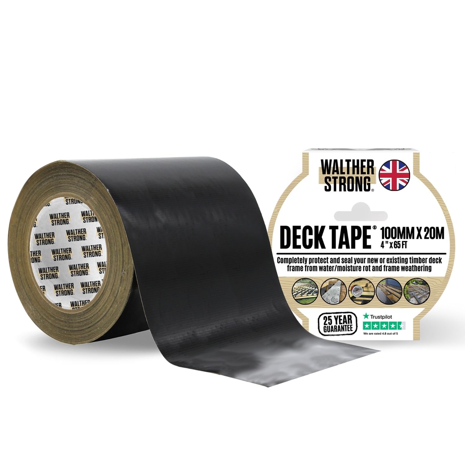 Walther Strong Deck Tape - 100mm x 20m