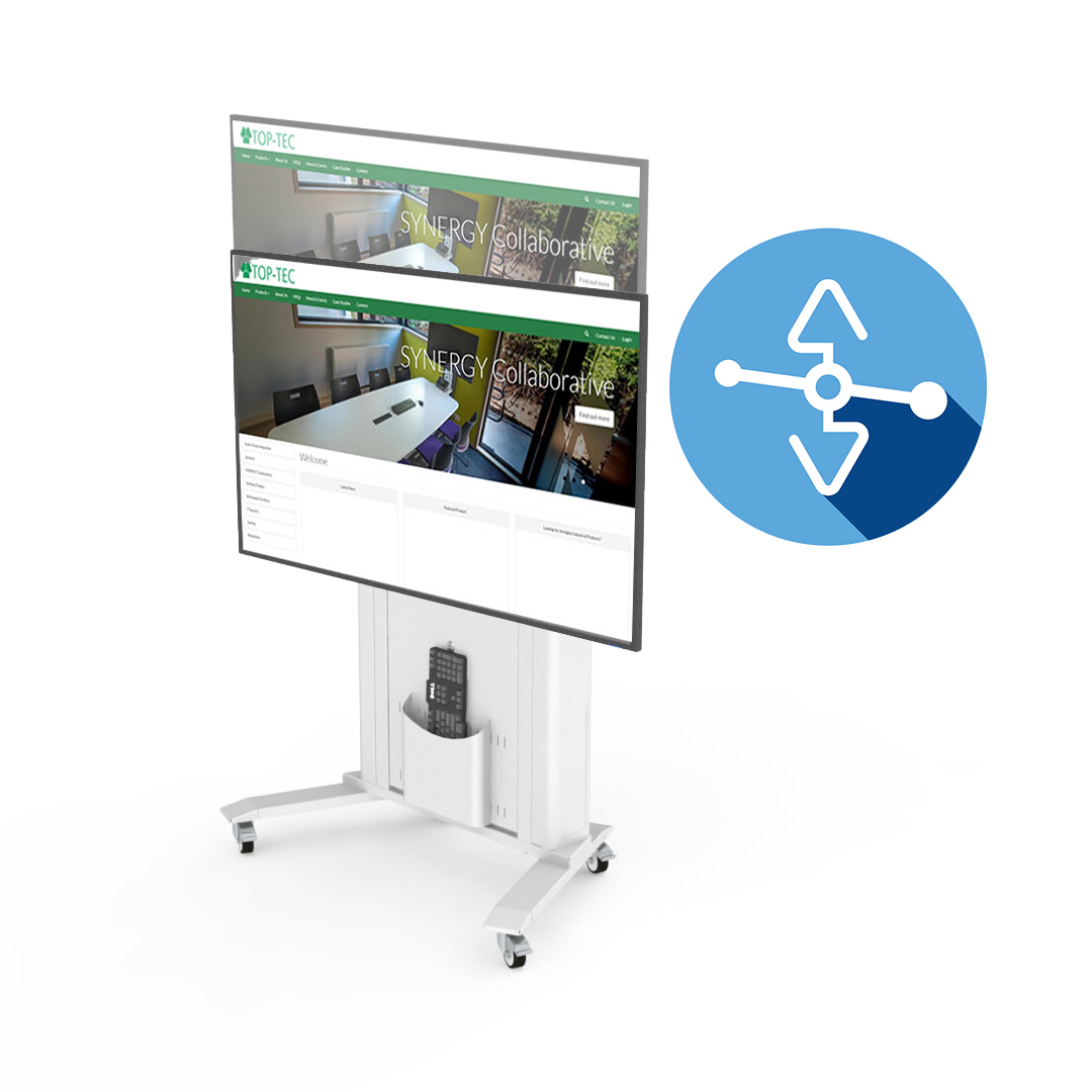 Gravity Height Adjustable Screen Trolley