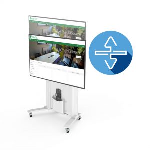 Electrically Height adjustable Screen Trolley