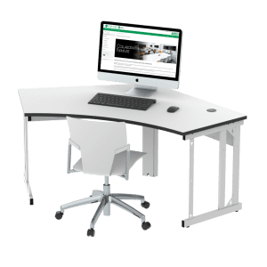 Single Seat Delta Cluster Desk