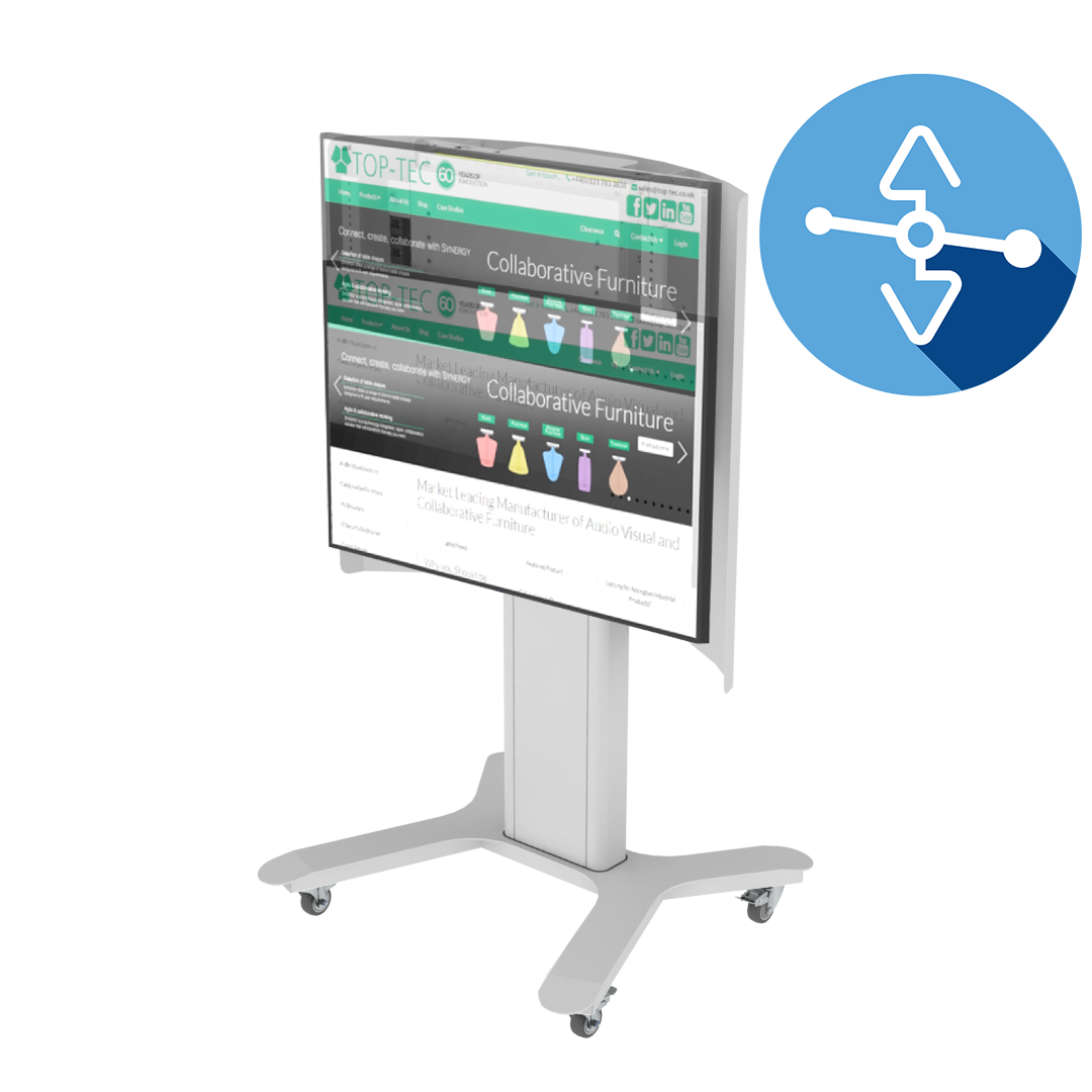 Height Adjustable Screen Trolley