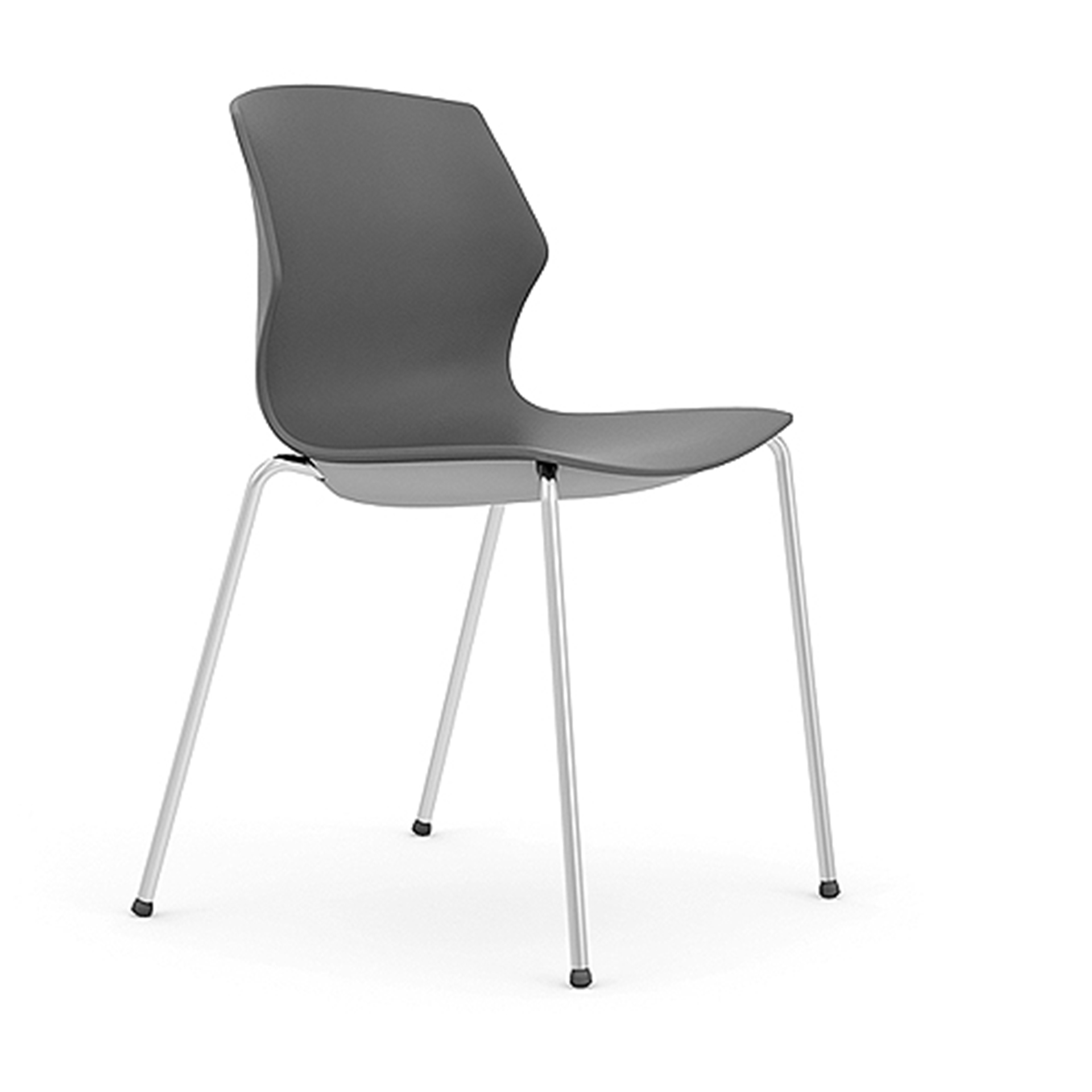 Four-legged base with Polypropylene seat and no Arms
