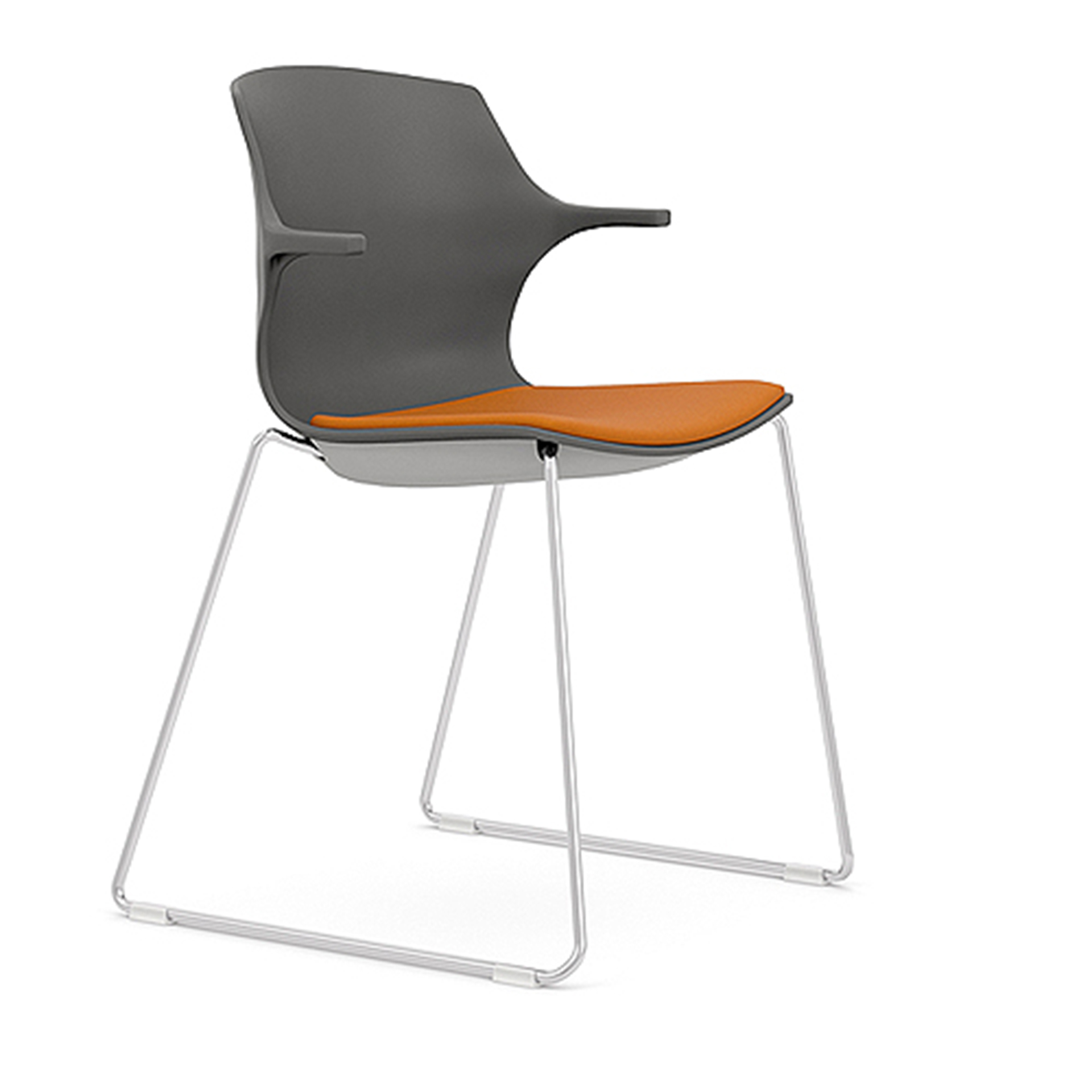 Sled Base Chair with Arms