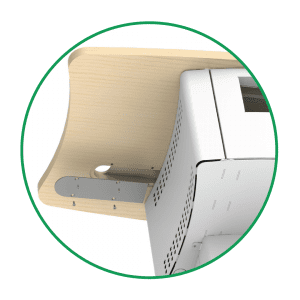 Underside Integrated Cable Channel