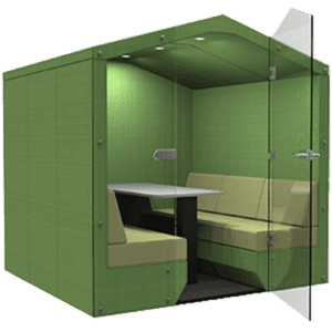 ALCOVE - 6 seat closed den & glass door