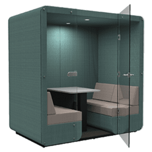HUTCH - 4 seat closed den & glass door