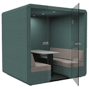 HUTCH - 6 seat closed den & glass door